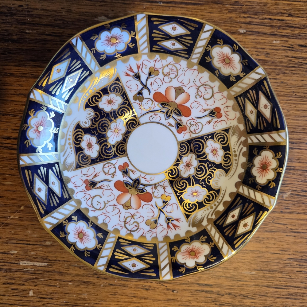 Royal Crown Derby Saucer - Traditional Imari Pattern